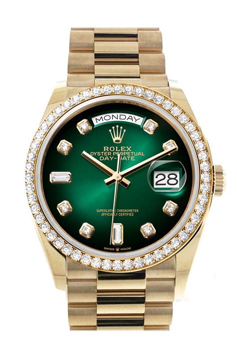 rolex ombre dial green